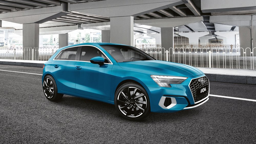 R70-blue Audi car