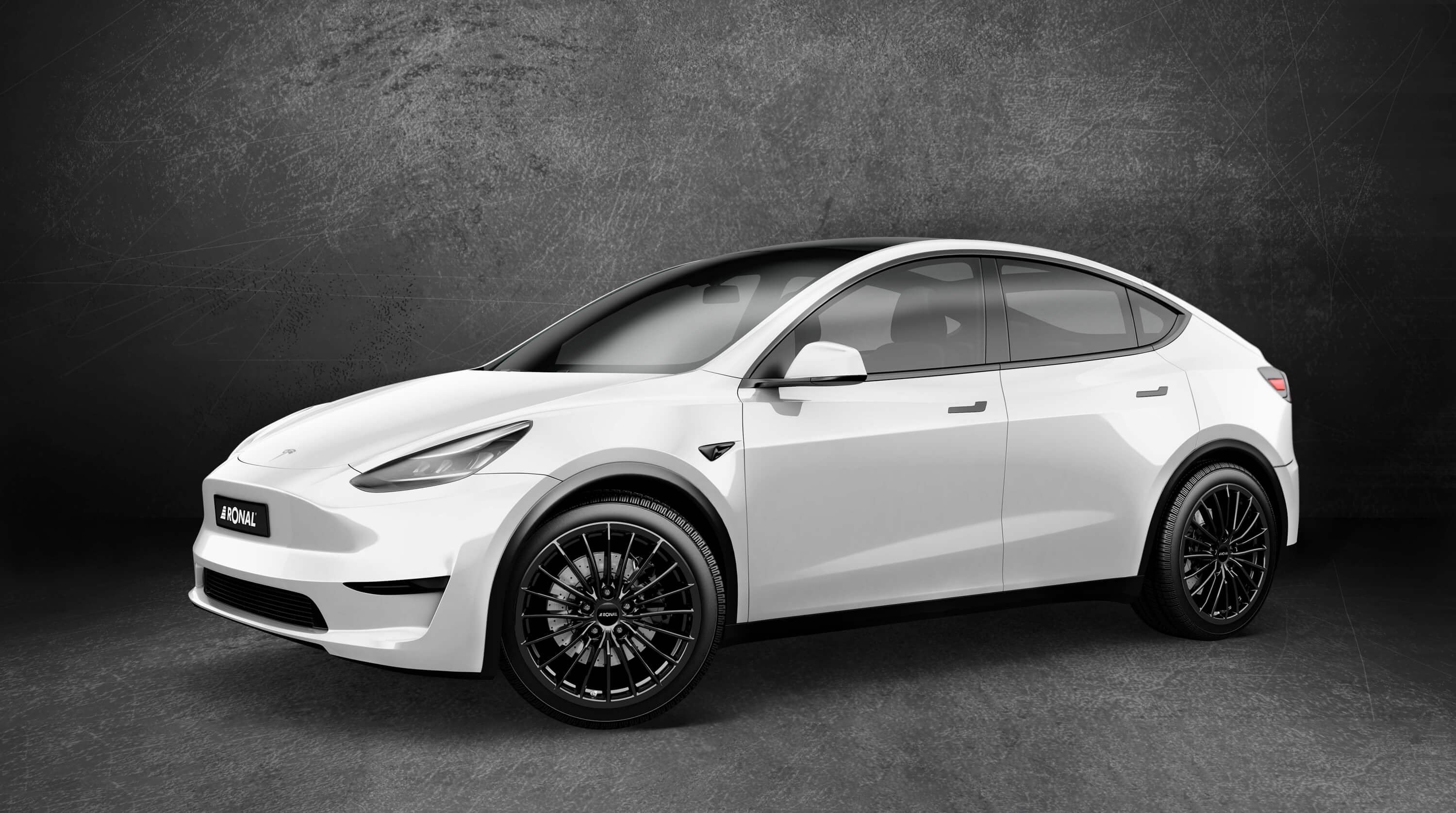 RONAL wheels on a Tesla car