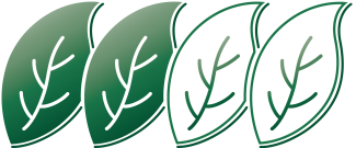 RONAL two green leaves icon