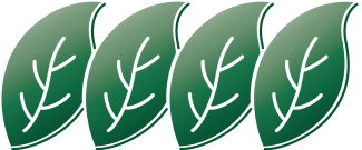 RONAL four green leaves icon